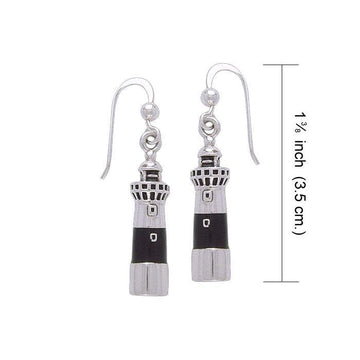 Atlantic City Lighthouse Silver Earrings TE2829 - Jewelry